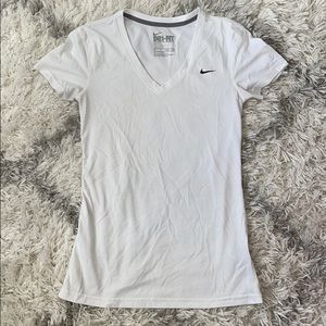 Nike white dri-fit tee